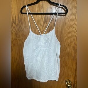Lace camisole that cross in back